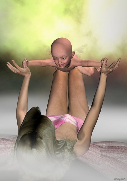 Mommy I'm flying