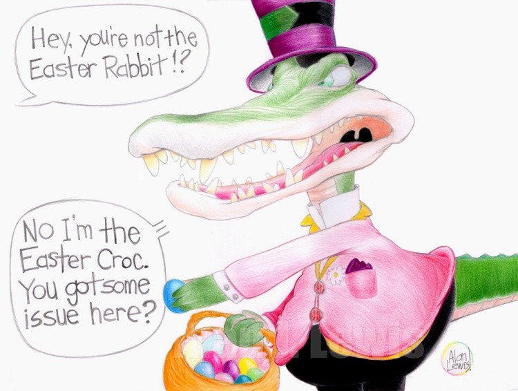 Easter Crocodile