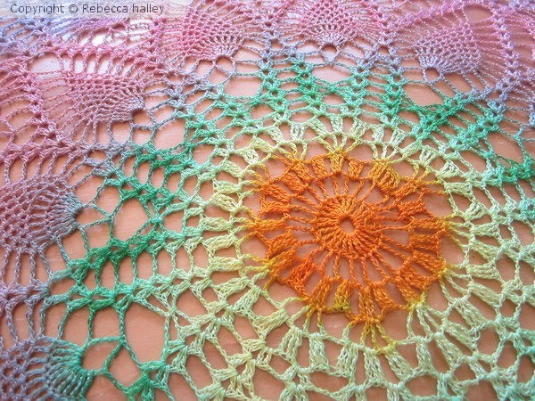 Hand Dyed Doily