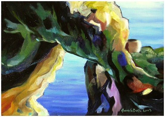roccia sul mare