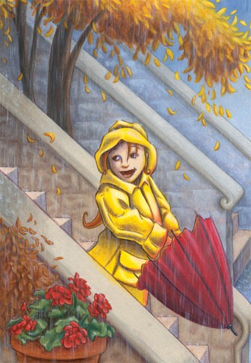 Girl with Umbrella