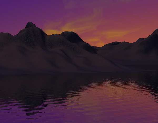 Mountainous Sunset