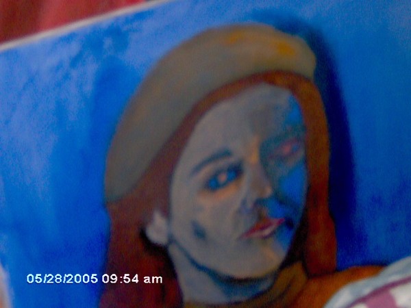 Blue woman
