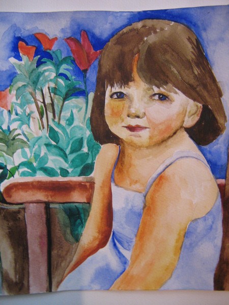 girl sitting in balcon