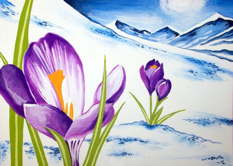 Crocus Peeking Through
