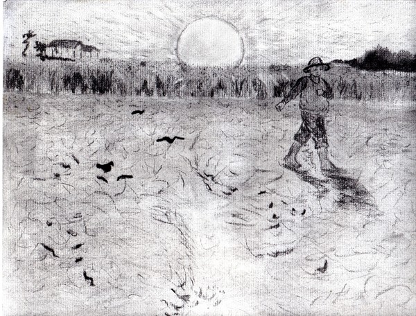 The Sower ( my version of a Van Gogh)