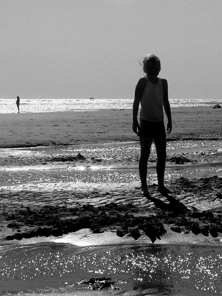At the beach