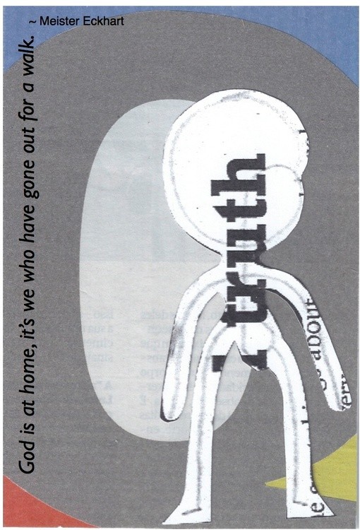 Quote from Meister Eckhart / Illustration by Peter