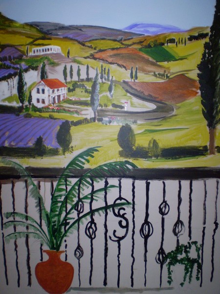 mural in progress
