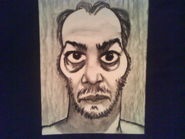 charcoal selfportrait