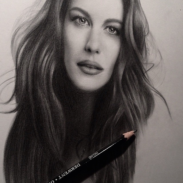 Drawing of Liv Tyler