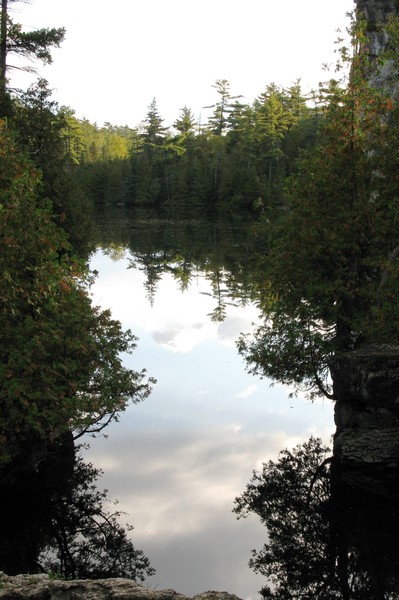 Calm water on the Eramosa River
