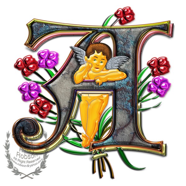 Letter A for Angel Art