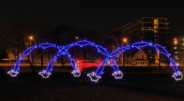 Lights at Spencer Smith Park