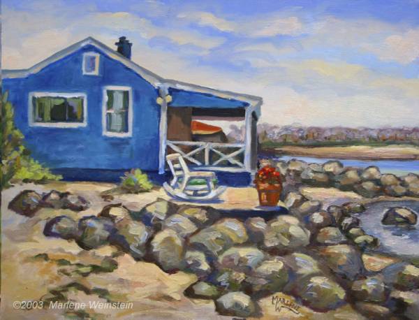 Blue Cottage, West Meadow Beach