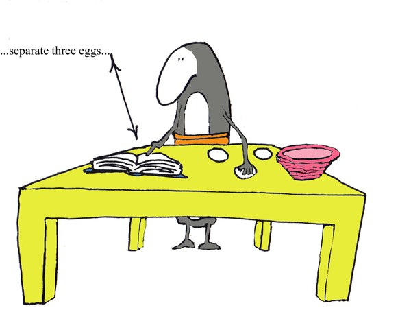 three eggs