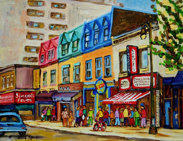 SCHWARTZ'S DELI MONTREAL PAINTINGS