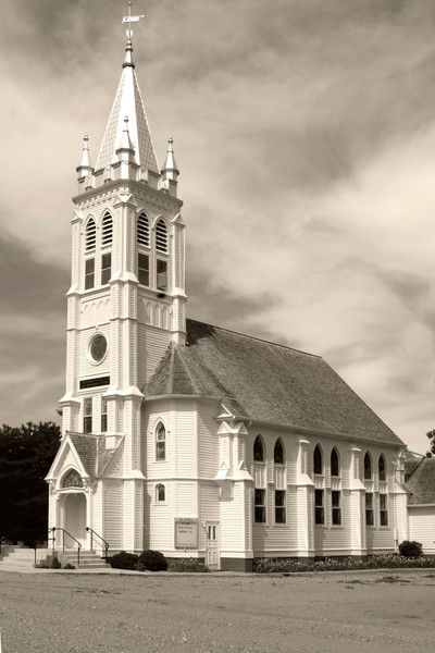 Black and White of a Church