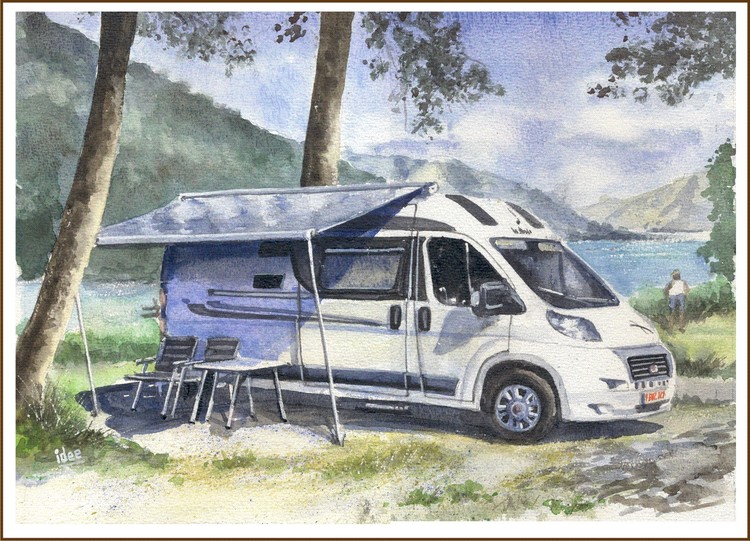 Nice camping place at the Idro-lake