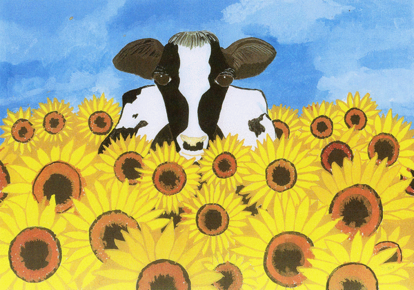 Daisy and the sunflowers