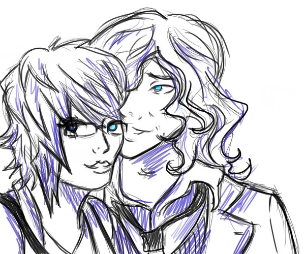 myself and boyfriend sketch