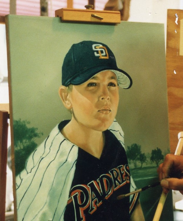 Oil Portrait In Progress