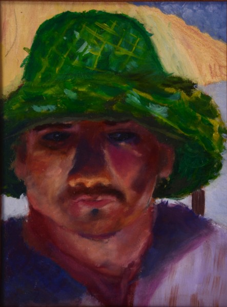 oil portrait by M. M.