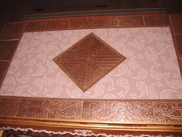Copper / Paisley table