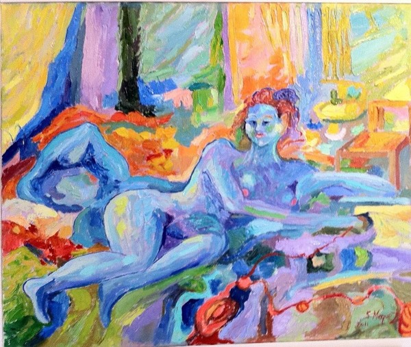 Blue couple