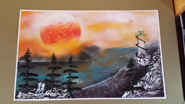 Lighthouse sunrise 1