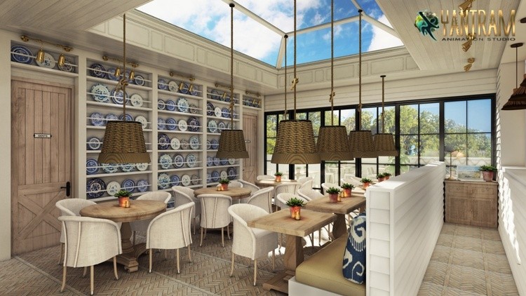 Magnificent Restaurant design by 3d interior design firms, Philadelphia, Pennsylvania