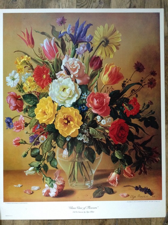 Glass Vase of Flowers