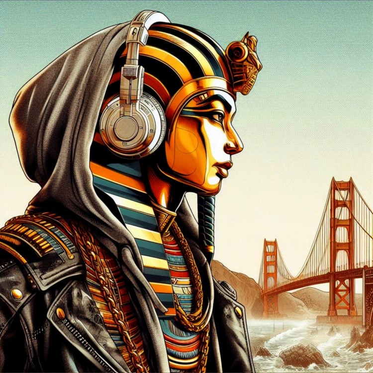 KING TUT GOLDEN GATE BRIDGE 3
