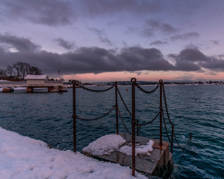 Cold Norwegian sea