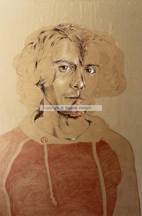 Ricardo Venturi-Intimate Portrait-100x145cm-Mixed Media on Canvas-2017-USD3000