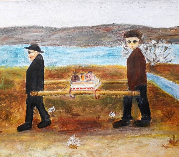 It is my version of Hugo Simbergs painting The Wounded Angel