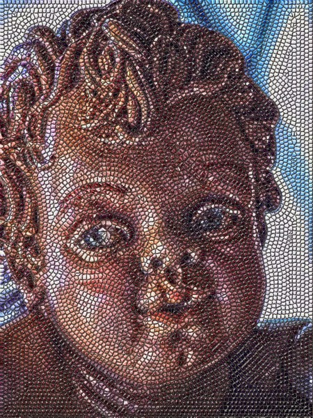 Up close; mosaic