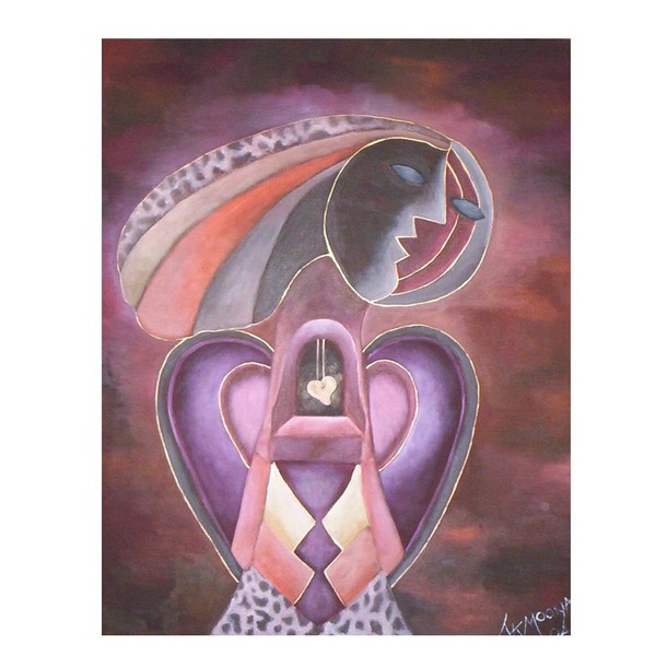 Abstract Aztec Angel