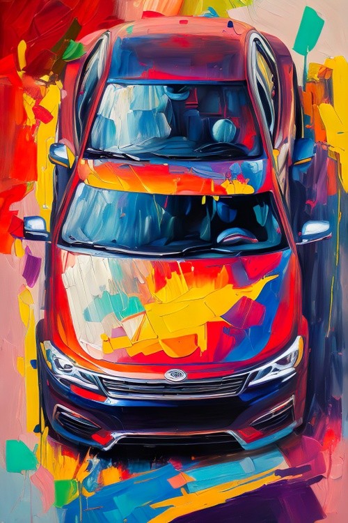 SUV Spectrum painting