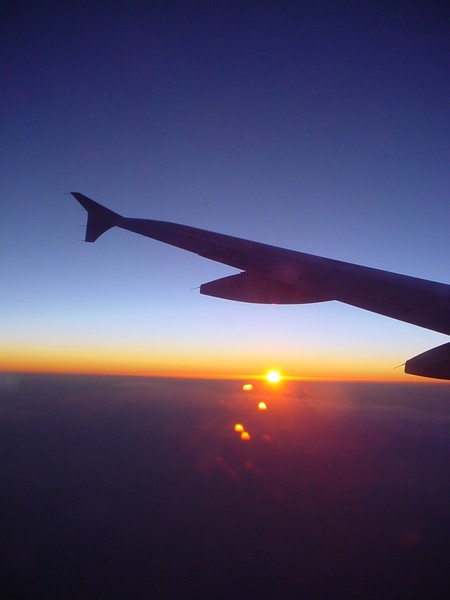 Flying over the sun