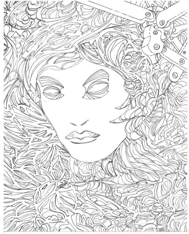 a face among things