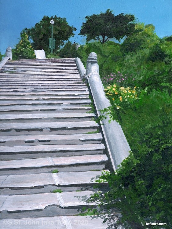 Alamo Square Stairs 