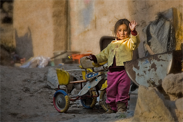 Child with a YoYo.
