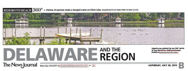 60th News Journal Panorama-Rehoboth Silver Lake