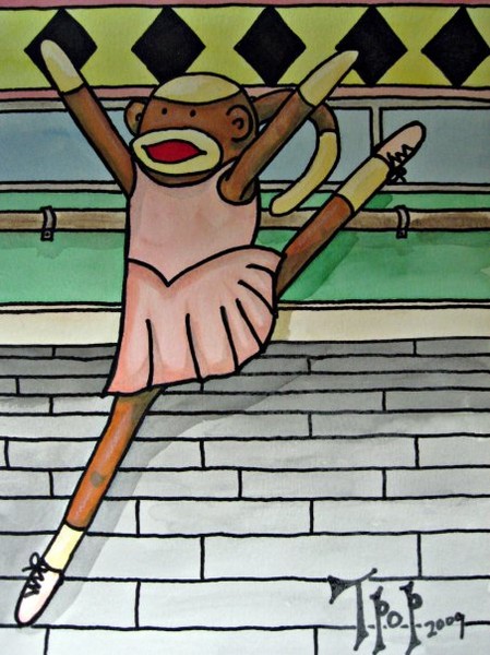 Ballerina Sock Monkey