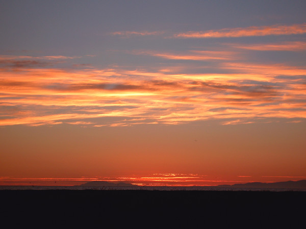 Red sky at night