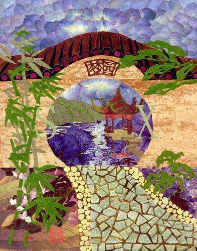 Dream Garden - Chinese Garden - Pressed Flower Art