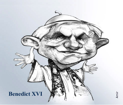 Pope Benedict Caricature