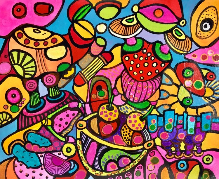 (sold)  SWOP, 50*61*1.5cm, 2020. acrylic on stretched canvas, ready to hang