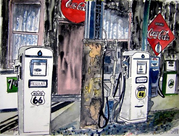 Route 66 gas station